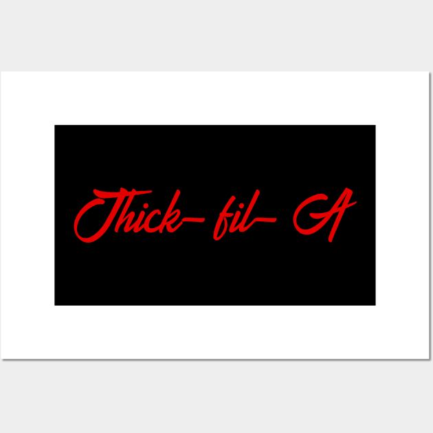 Thick-Fil-A Parody Wall Art by CMDesign